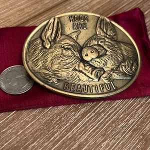 Solid Brass Limited Edition vintage belt buckle.